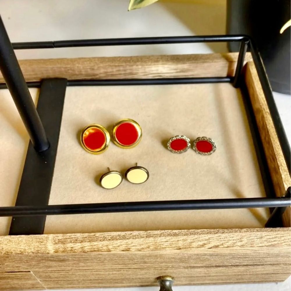 Retro Earrings Set - Picture 2 of 5